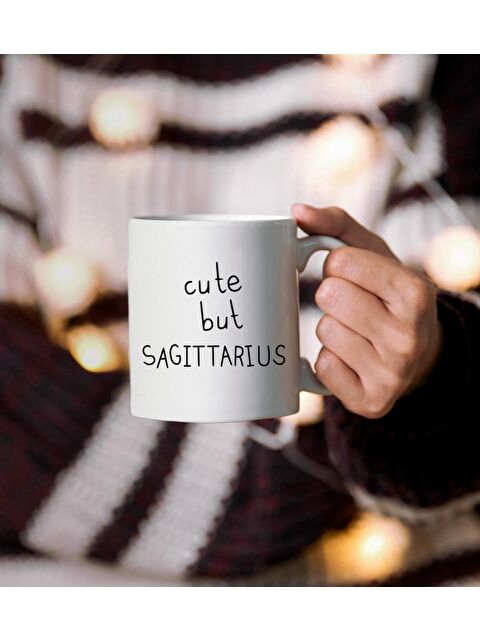 Bikutumutluluk Cute But Sagittarius Yay Burcu Hediye Kupa Bardak - S000236841-23173