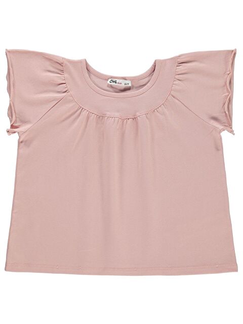 Civil Girls Kız Çocuk Tişört 6-9 Yaş Pudra