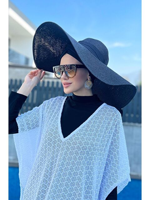 Remsa Mayo Büyük Boy Hasır Şapka Siyah RŞ-21 - S000142096-19351