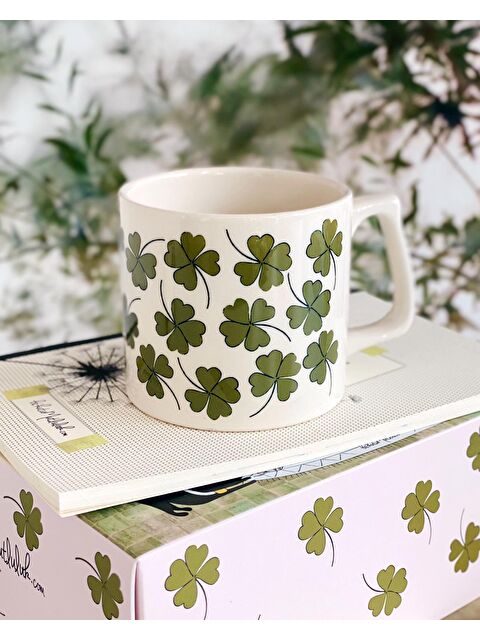 Bikutumutluluk Yoncalı Şans Hediye Kupa Fincan - S000236868-23173