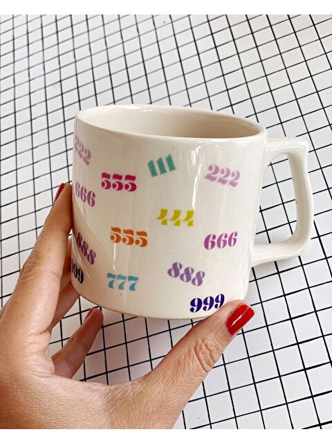 Bikutumutluluk Manifest Angel Number Hediye Kupa Fincan - S000236869-23173