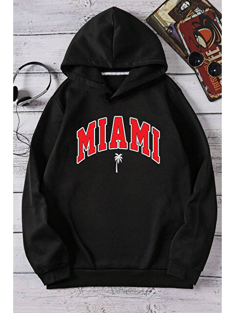 uyguntarz Miami Baskılı Oversize Sweatshirt - S000265670-19351