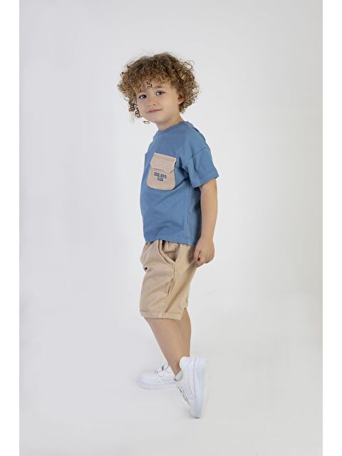 Harika Kids Erkek Çocuk Cool Boys Baskılı-Gardin Pantalon Alt Üst Takım - S000152156-17234