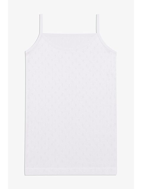 Koza İç Giyim Kız Çocuk 3'lü Jakarlı İp Askılı Atlet - S000295223-37319