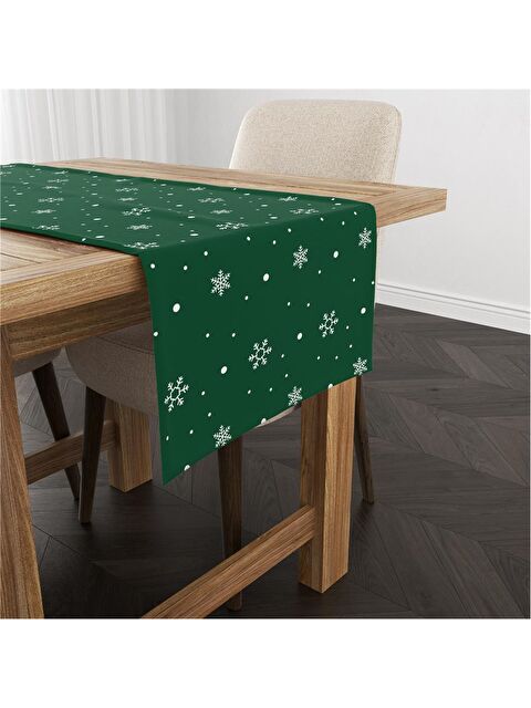 Evmila Yılbaşı Kar Tanesi 40x140 Cm Kadife Runner - S000282794-23173