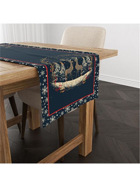 Evmila Yılbaşı Geyik 40x140 Cm Kadife Runner - S000282791-23173