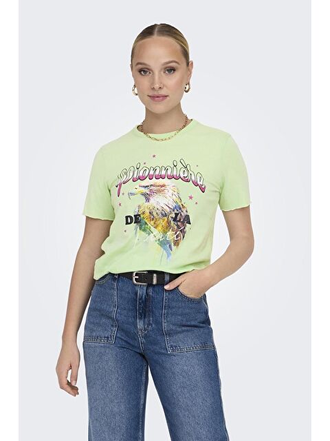 Only Onllucy Organik Pamuklu Regular Fit Kadın T Shirt 15307412 - S000226247-17259