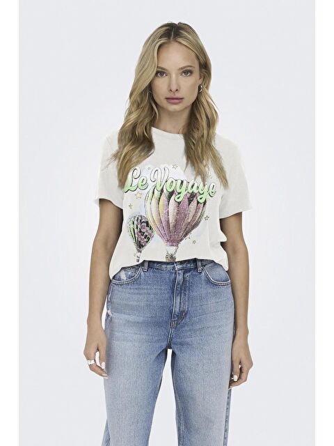 Only Organik Pamuklu Regular Fit Kadın T Shirt 15307412 - S000226247-19965