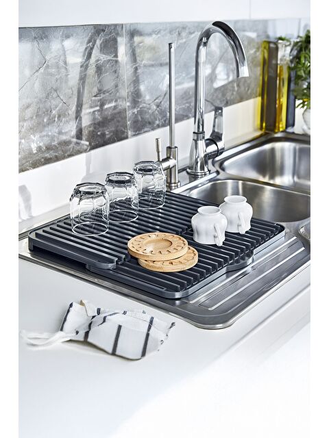 Nandy Home Çok Amaçlı Bulaşıklık Tezgah Üstü Kurutmalık Bulaşık Tepsisi - S000311002-29666