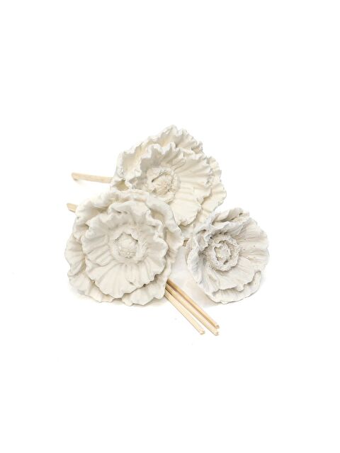 Missi Seramik Çiçek Taşlı 10'lu Doğal Bambu Kamış Seti - S000295236-19965