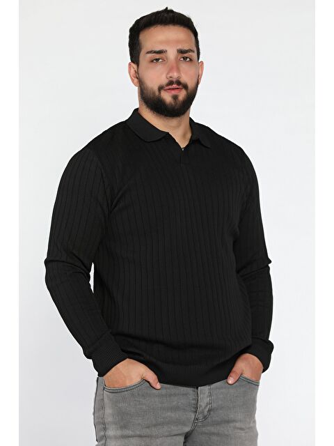 Mishar İtalia Erkek Polo Yaka Desenli Triko Kazak - S000469899-19351