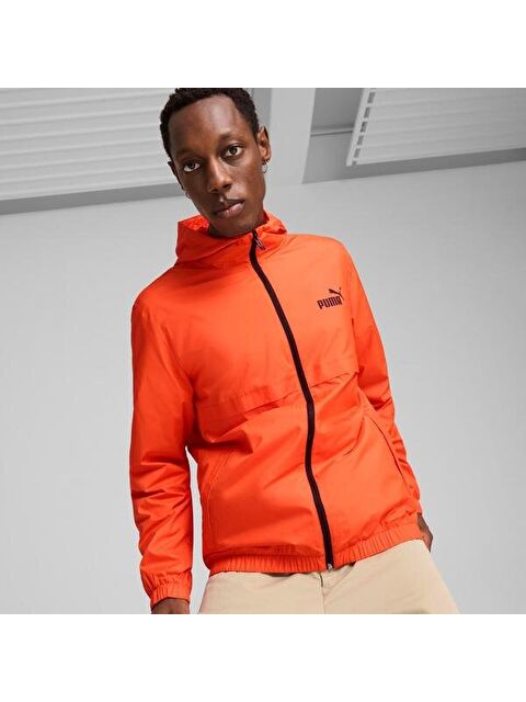 Puma Essentials Solid Erkek Turuncu Kapüşonlu Ceket - S000522488-20013