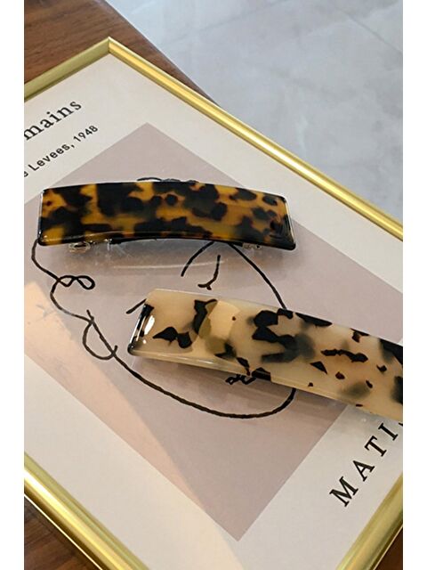 New Obsessions Kaplumbağa Sırtı Lüks Asetat Otomatik Toka 2'li Set - S000177317-37315