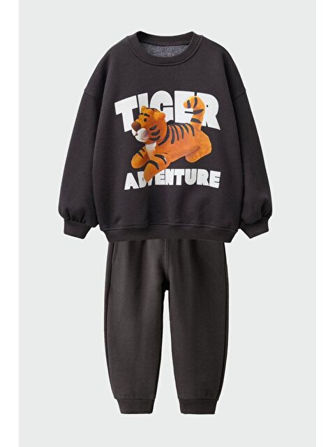 Monila Erkek Çocuk Baskılı 3 İplik Kumaş Pamuklu Alt Üst Takım - S000514803-29666