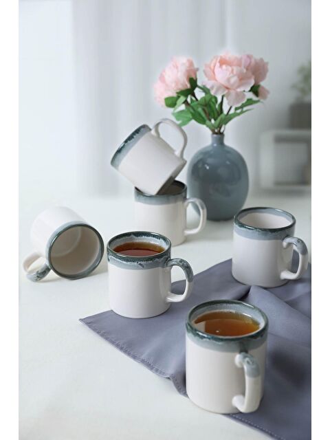 Keramika Hydra Silindir Kupa 10 Cm 6 Adet - S000226269-23173