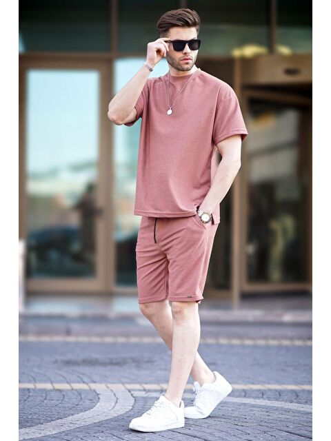 Madmext Kiremit Basic Erkek Şort Takımı 5950 - S000164563-18657