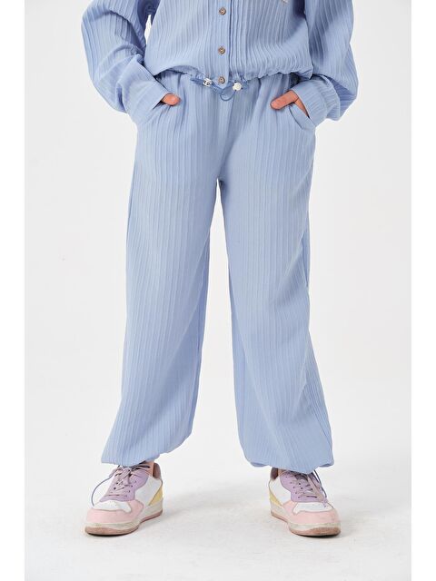 JAZZİEE Genç Kız Çocuk Cepli Dokuma Jogger Pantolon - S000315775-17234
