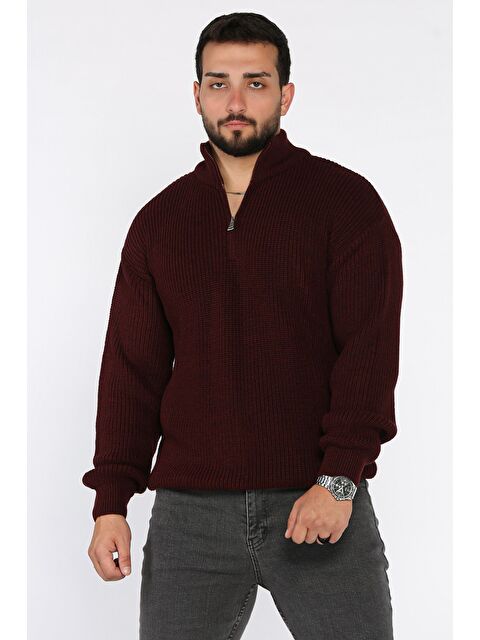 Mishar İtalia Erkek Yarım Fermuarlı Triko Kazak - S000469910-19951