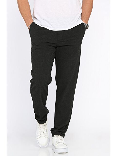 Mishar İtalia Bel Lastikli Kendinden Desenli Jogger Pantolon - S000469907-19351