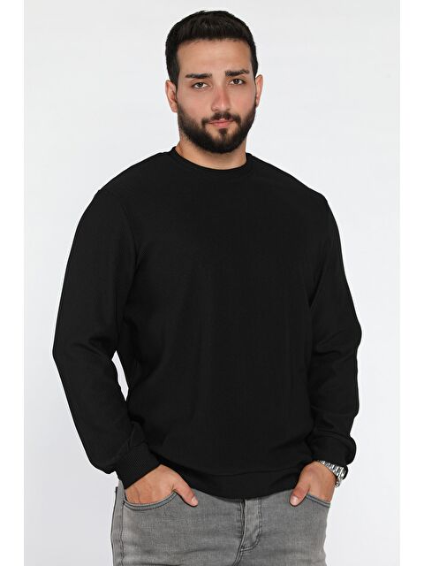 Mishar İtalia Bisiklet Yaka Jakarlı Erkek Sweatshirt - S000469916-19351