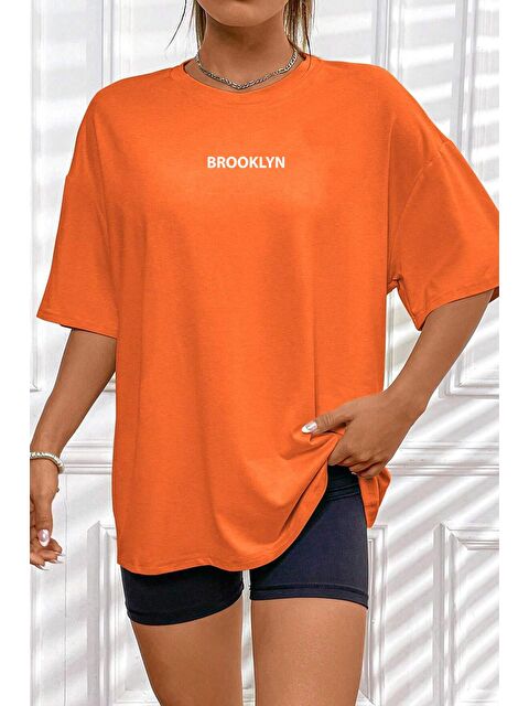 uyguntarz Unisex Brooklyn Baskılı Erkek Tişört - S000240226-20013