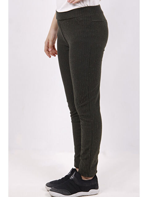 Toontoykids Kız Çocuk Simli Çizgili Tayt - S000252916-18547