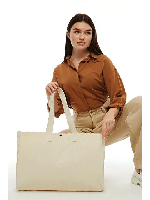 Bagg Kanvas Büyük Boy Çanta - S000232063-19966