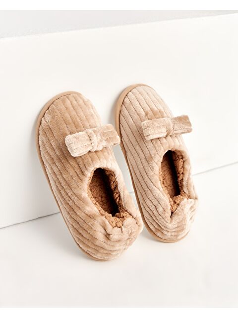 Chirpy Kadın Kurdele Detaylı Ev İçi Ayakkabı - PAPİ - S000503013-19928