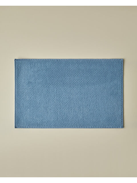 English Home Waffle Weave Banyo Paspası 50x80 cm Mavi - S000497320-17234