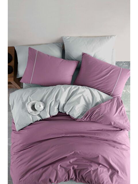 Çeyiz Diyarı London %100 Pamuklu Çift Taraflı Çift Kişilik Nevresim Takımı - S000497335-23173