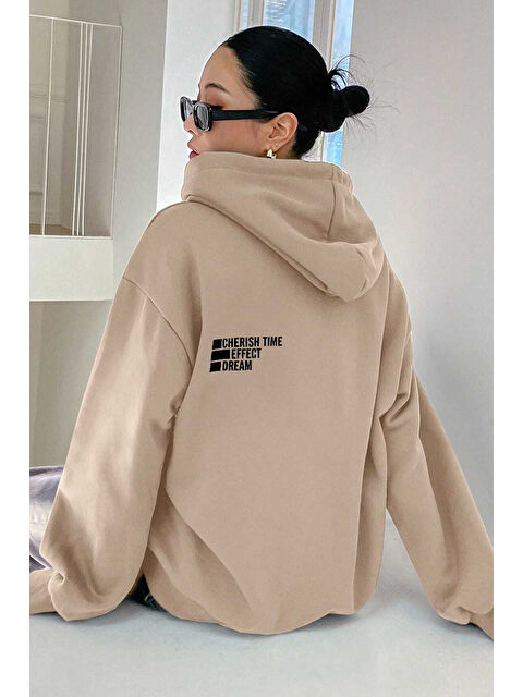 uyguntarz Unisex Cherish Time Baskılı Sweatshirt - S000265341-19928