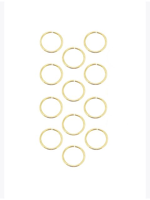 New Obsessions Altın Plain Saç Küpesi 12'li - S000161097-20076