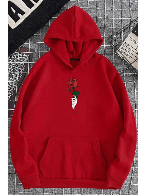 uyguntarz Unisex Rose Baskılı Sweatshirt - S000267734-20045