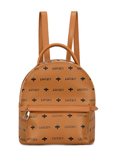 Lucky Bees Desenli Kadın Orta Boy Sırt Çantası - S000114302-20074