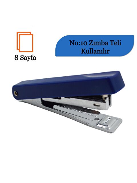 Eagle 8 Sayfa Kapasiteli No:10 Cep Boy Zımba Makinası (1001BDS) Mavi - S000079572-17234