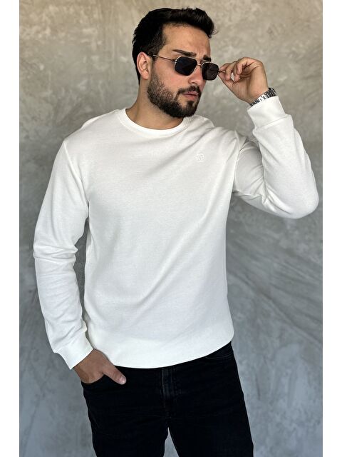 Mishar İtalia Bisiklet Yaka Baskı Detaylı Erkek Sweatshirt - S000469935-19966