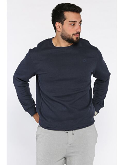 Mishar İtalia Bisiklet Yaka Baskı Detaylı Erkek Sweatshirt - S000469935-21164