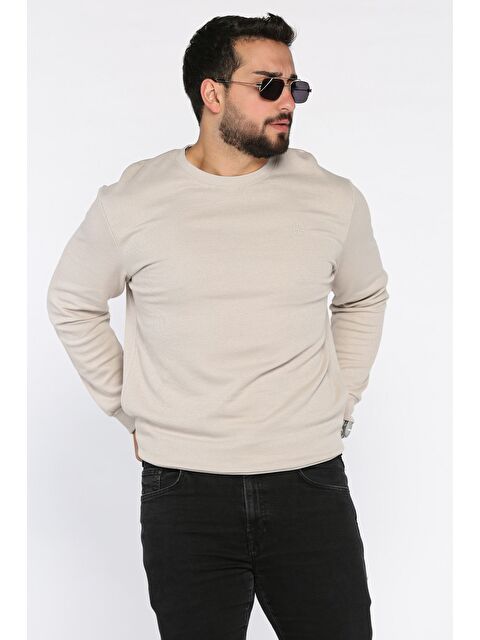 Mishar İtalia Bisiklet Yaka Baskı Detaylı Erkek Sweatshirt - S000469935-25636
