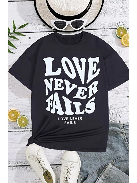 uyguntarz Çocuk Love Pamuklu Tshirt - S000242933-19351