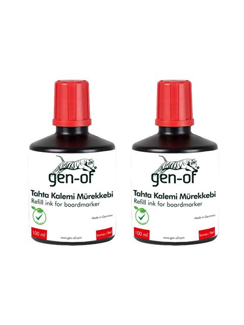 Gen-Of Beyaz Tahta Kalemi Mürekkebi 100 cc Kırmızı 2 Adet - S000178752-20045