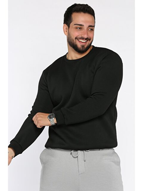 Mishar İtalia Erkek Bisiklet Yaka Şardonlu Basic Sweatshirt - S000469937-19351