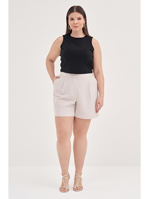 Mylinemoda Keten Şort - S000241879-25636