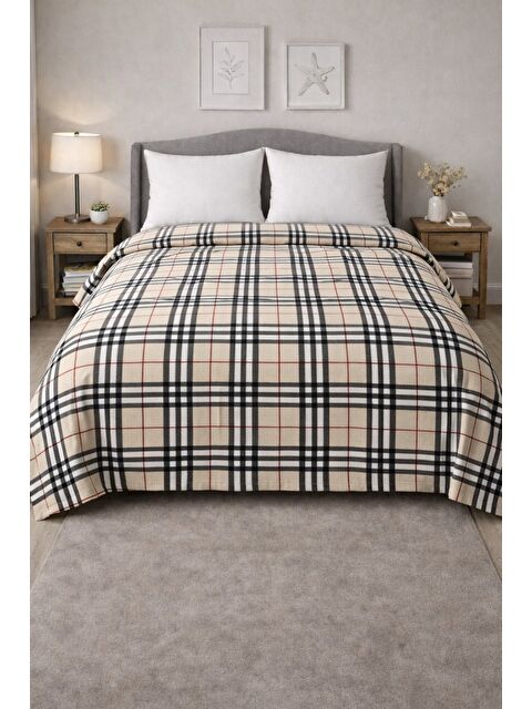 Mulberry King size Desenli Pike Yatak Örtüsü Çift Kişilik 240x260 cm