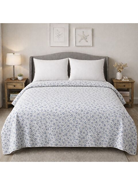 Mulberry King size Desenli Pike Yatak Örtüsü Çift Kişilik 240x260 cm