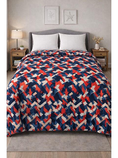 Mulberry King size Desenli Pike Yatak Örtüsü Çift Kişilik 240x260 cm