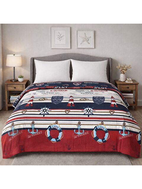 Mulberry King size Desenli Pike Yatak Örtüsü Çift Kişilik 240x260 cm