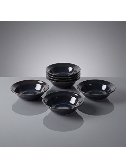 GÜRAL PORSELEN Güral 6 Adet 15 Cm Çorba Kasesi Reaktif Oasis Vr 1131