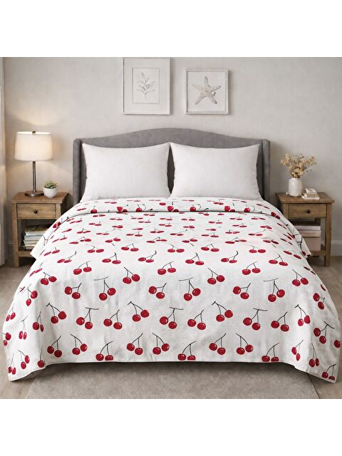 Mulberry King size Desenli Pike Yatak Örtüsü Çift Kişilik 240x260 cm