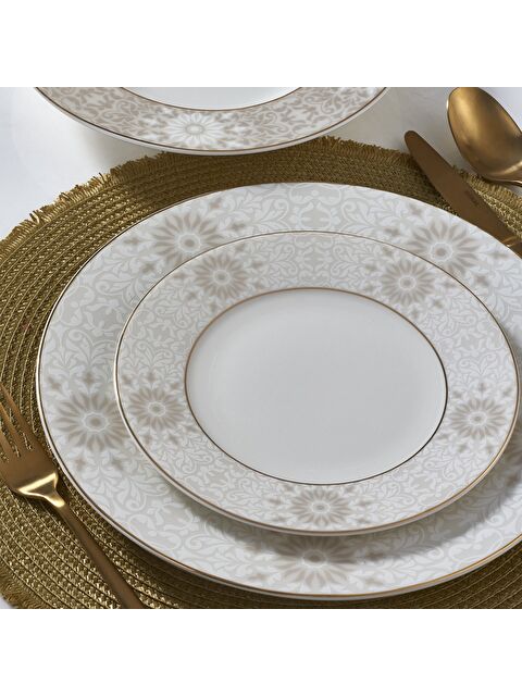 GÜRAL PORSELEN 85 Parça Yuvarlak Bone Yemek Takımı - 6132