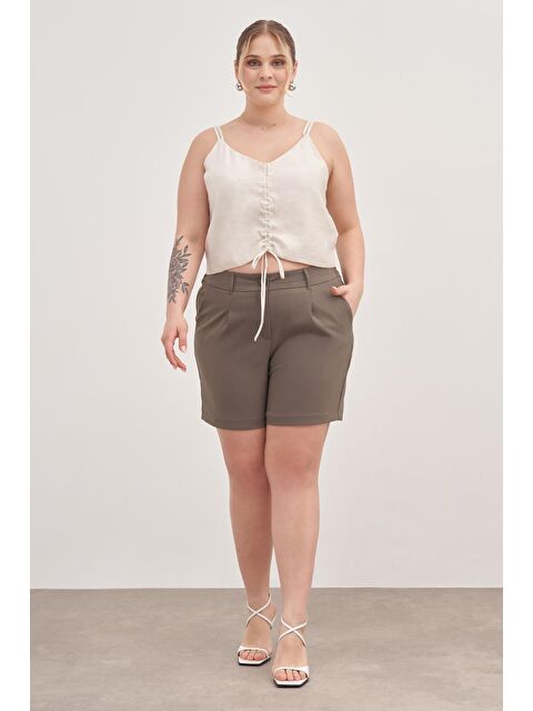 Mylinemoda Pileli Cepli Şort - S000241878-18547